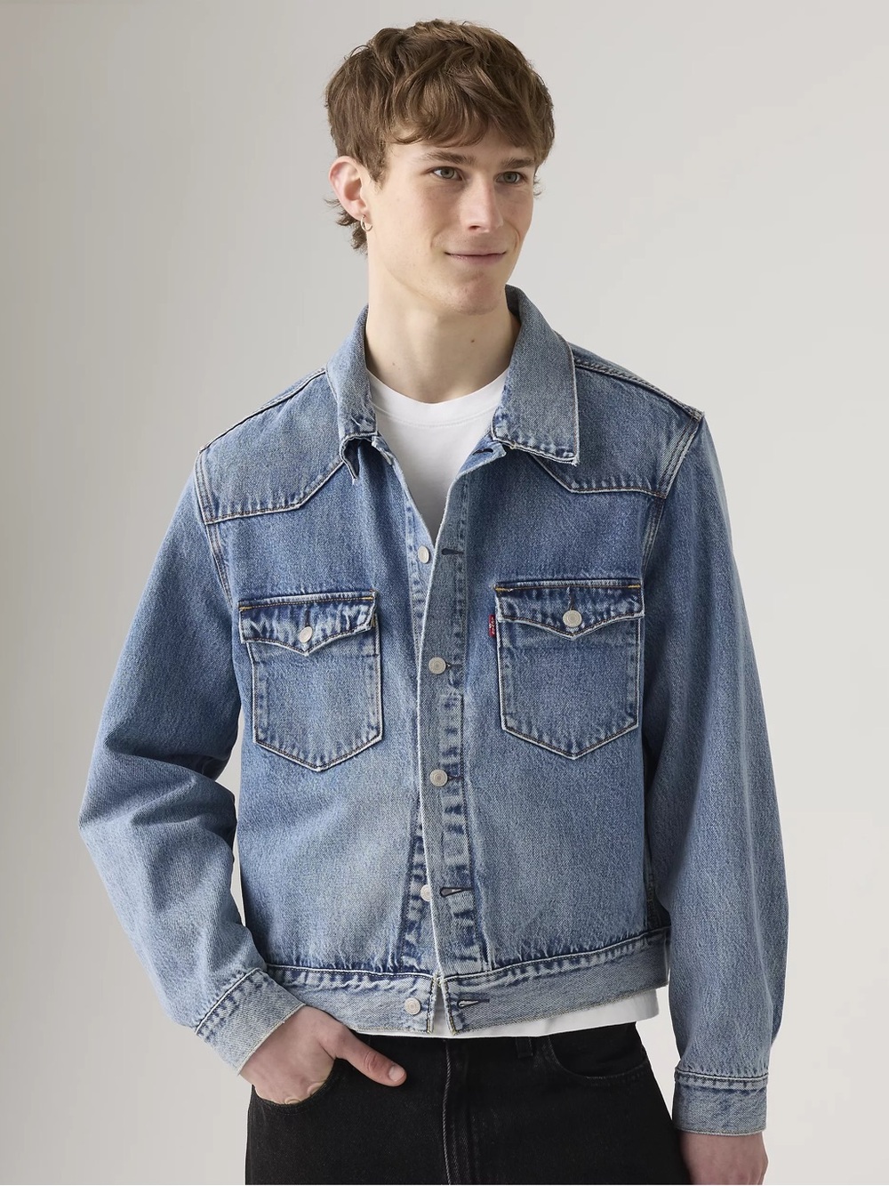 NEW Levi’s Western Denim Trucker Jacket Sz L